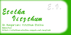 etelka vitzthum business card